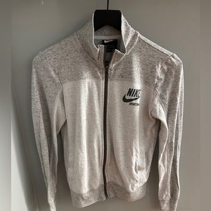 Gray and White Nike Jacket (XS)